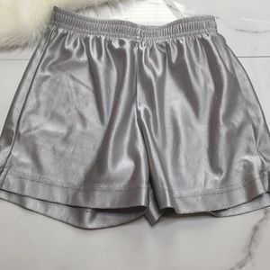 Ativa girls gray elastic waistband active shorts